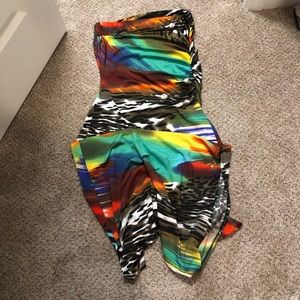 Beautiful, colorful, wild maxi dress